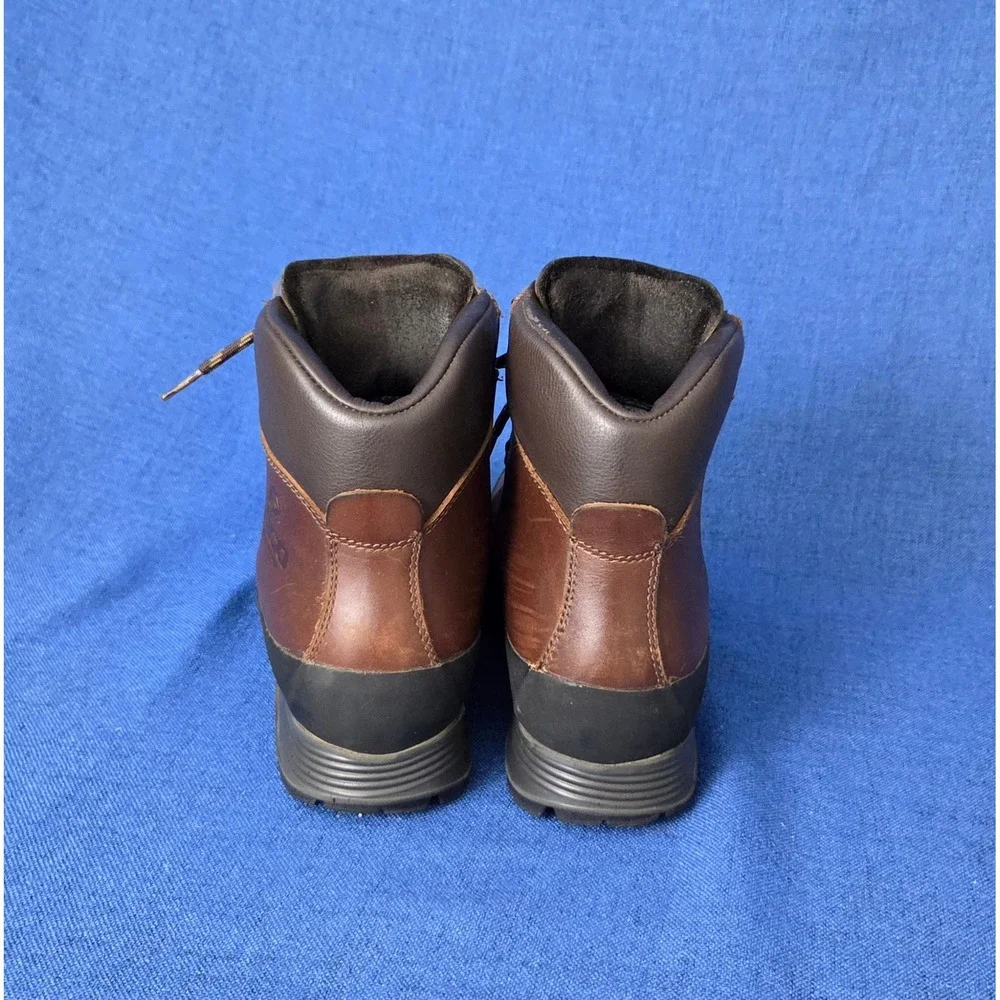 ALICO Italy Men Leather Hiking Boots Vibram Sole Brown Mountain Trekking VTG 9.5